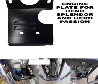 Trade Desk ENGINE PLATE SAFETY PLATE FOR HERO BIKES Bike Engine Guard