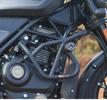 auto trends HARLEY 440 X HEAVY CRASH GUARD WITH SLIDERS