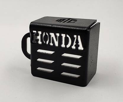 Hybrid Motors Rear Oil Cap For Honda Hness (Black) Bike Engine Guard