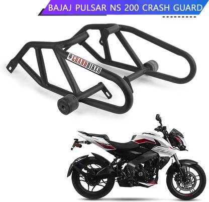 Grandbiker Heavy Quality Metal Crash Guard with Slider Compatible for Pulsar NS200