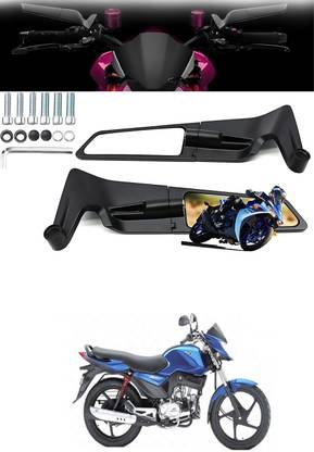 GONAMA Motorcycle bike Rearview Mirror Stealth Wind Wing`Side Adjustable Mirror sg238 Handle Bar Grip For Honda Dio