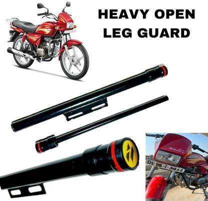 SHOWRIDE Open Leg Guard Splendor Multi Protection Guard Black Universal for All bike Bike Chain Guard