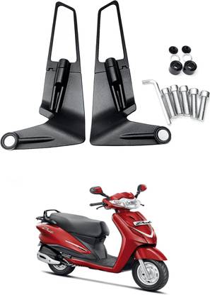 LOVMOTO Universal Motorcycle Adjustable Rotating Rear View Mirror Wing Side Mirror SG48 Handle Bar Grip For Bajaj Discover 125 DTS-i