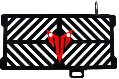 B.K Accessories Yamaha MT-15 Heavy Radiator Guard (Black & Red) Bike Radiator Guard