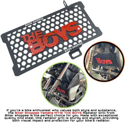 BIKER SHOPPEE THE BOYS RADIATOR GRILL FOR YAMAHA MT15 ALL MODEL Bike Radiator Guard