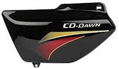 ARPIT ENTREPRISE Side Panel For CD Dawn (Black-Red) Bike Crash Guard