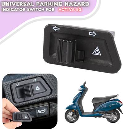 ENEMYT Universal Parking Hazard Indicator Switch For ACTIVA 5G Bike Electric Regulator