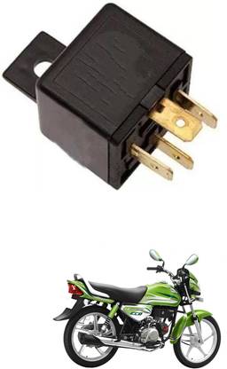 E-Shoppe Horn Relay 4 pin Automotive Electronic Relay For HF Deluxe Eco Bike Electric Regulator