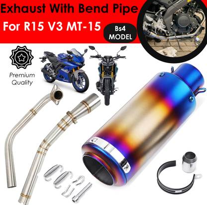 Otoroys R15 v3 MT-15 BS4 Bend Pipe Exhaust Link Pipe With SC Project Straight Exhaust Yamaha R15 Full Exhaust System