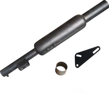 WORDZ Short Botlle Black Glasswool Mini Punjab Exhaust silencer Royal Enfield Electra Twin Spark Full Exhaust System