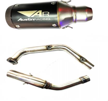 acube mart AR austin racing exhaust with r15 v4/mt15 bs6 bend pipe Yamaha R15 Full Exhaust System