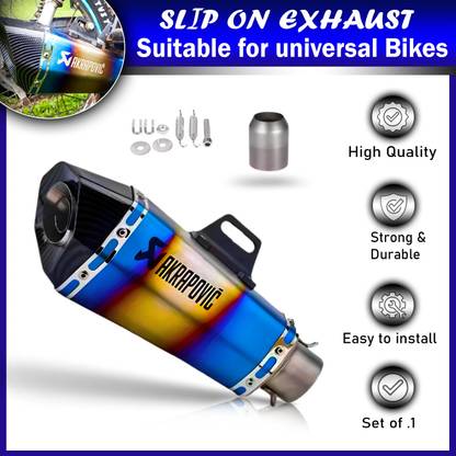 ASRYD KTM, Honda, Yamaha, Bajaj, Kawasaki Universal For Bike Slip-on Exhaust System