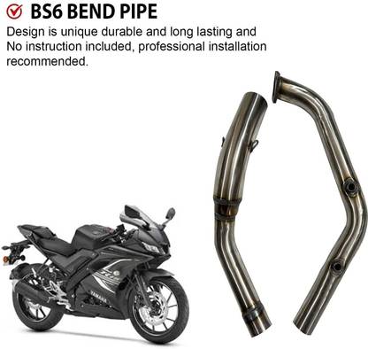 Alleykat Bend Pipe for Yamaha R15 V3/ R15 M/ MT15 (BS6) Yamaha R15 Full Exhaust System