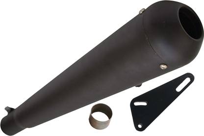 WORDZ Megaphone Glasswool Black Exhaust silencer Royal Enfield Classic Full Exhaust System