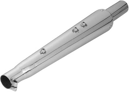 SILENTWAVE Goldstar / Gold Star Glasswool Chrome Exhaust silencer Royal Enfield Electra Twin Spark Full Exhaust System