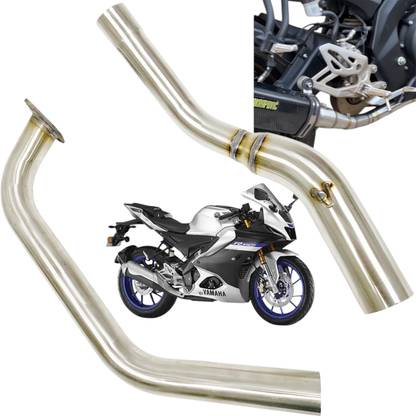 Dhe Best Motorcycle exhaust Pipe Muffler Mid Pipe Bend Pipe for Yamaha R15 V4 Yamaha NA Full Exhaust System