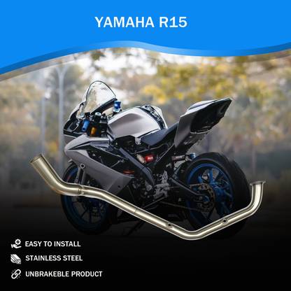 Vagary Bend Pipe for Yamaha R15 V3/ R15 V4/ MT15 (BS6 Model Only) Yamaha R15 Full Exhaust System
