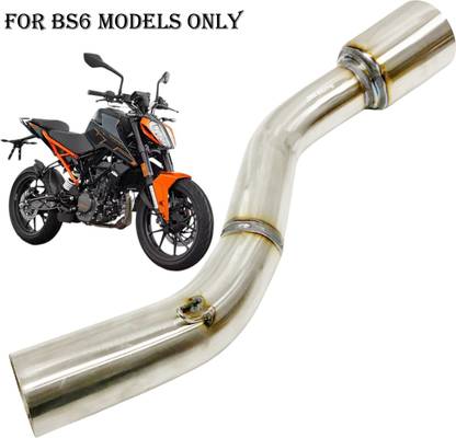 Dhe Best Bike Exhaust Middle Muffler Bend Pipe Stainless for KTM Duke 200 BS6 KTM NA Full Exhaust System