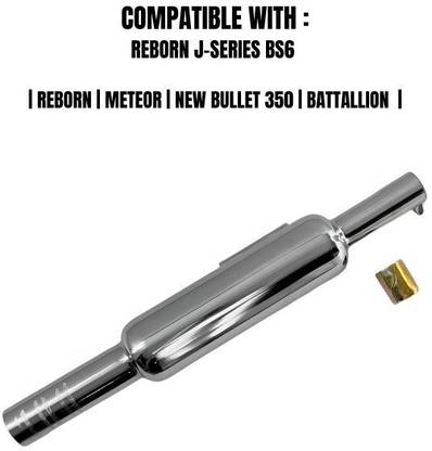 EAZ Short Punjab For RE Classic Reborn,2023,Meteor 350cc (Big Mouth,Chrome) Royal Enfield NA Full Exhaust System