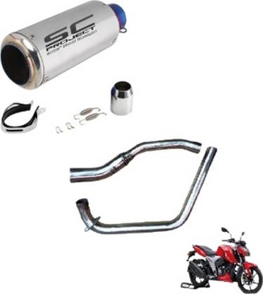 acube mart TVS Apache RTR 160 Slip-on Exhaust System