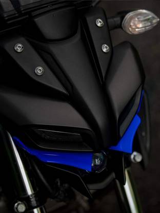 वर्म्सबाइकर्स MT Bike Winglet for Yamaha (Blue)  बाइक फेयरिंग किट