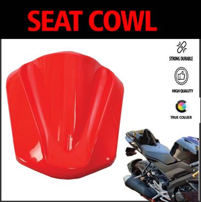 ASRYD Seat Cowl Pilluion Seat Cover for Single Seat for Yamaha R15 V3, Gloss Red Bike Fairing Kit
