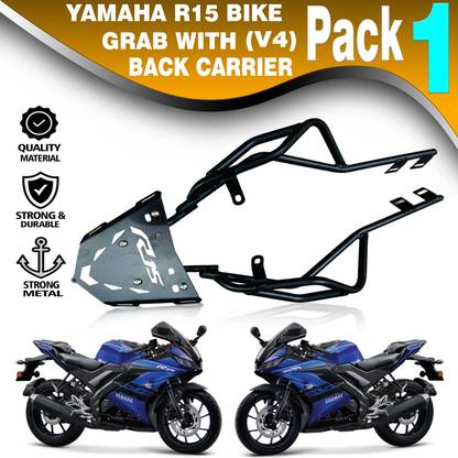 ASRYD Yamaha R15 V4 Grab Rail Protector With Top Carrier Bike Fairing Kit