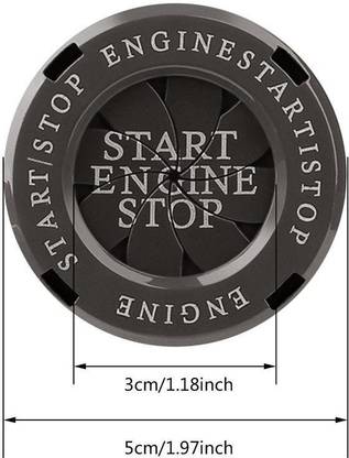 Auto MT GREY Bike Rotary Engine Start Stop Switch COVER Lambo Button Push Button Cover Bike Fairing Kit