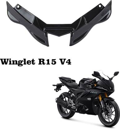 ZRIDE Fairing Winglet Spoiler For YAMAHA R15 V4-M Motorcycle Front Fairing Cover Black Bike Fairing Kit