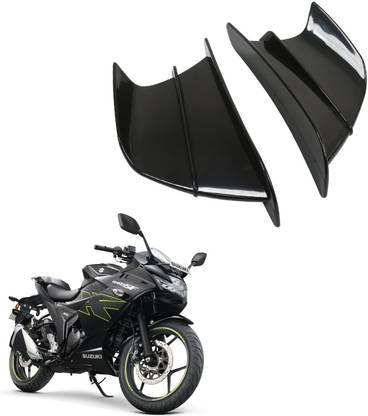 Vagary Black Bike Wings Side Winglet for Suzuki Gixxer SF Bike Fairing Kit