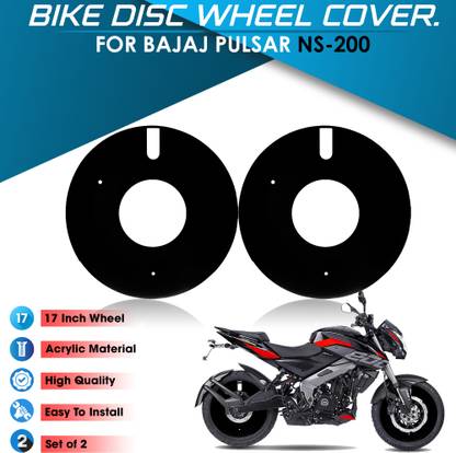 Atoray Pro Disc Wheel Cover 17 Inch Motorcycle Wheels Pack of 2 for Bajaj NS 200 Bike Fairing Kit