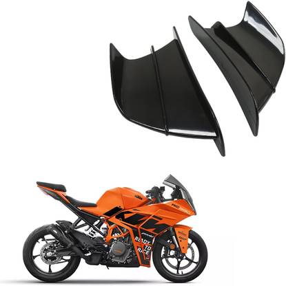 Vagary Black Bike Wings Side Winglet for KTM RC 390 Bike Fairing Kit