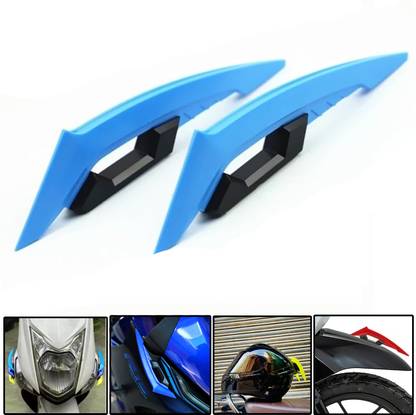 AccessoriZoid Big Wing Side Helmet Spoiler For All Types Of Helmets Bike Fairing Kit