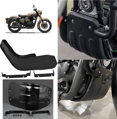 ZAMPONICS STANDARD NEW 2023 MODEL SUM ENGINE GUARD BLACK STRONG MATERIAL MADE IN INDIA Bike Engine Guard