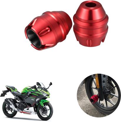 Huims Red CNC Anti Drop Front Fork Frame Slider for Kawasaki Ninja 250 Bike Fairing Kit