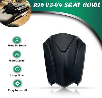 Miwings Yamaha bike seat cowl black Bike Fairing Kit