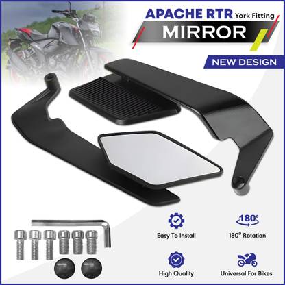 OBEROI'S TRADERS Manual Rear View Mirror For TVS Appache RTR 160, Appache RTR 180