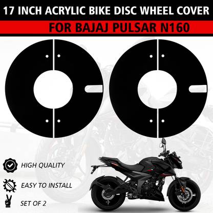 Atoray 17 Inch 2pcs Acrylic PRO Disc Bike Wheel Cover For N160 Bike Fairing Kit