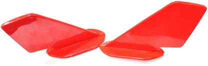 Aanjaneya bike wings Winglet small black for universal for bike/scooty/helmets red Branded Bike Fairing Kit