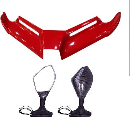 Gogna Mart Aerodynamic Winglet For Kawasaki Ninja 250 300 MotoGP Style , led carbon mirror Bike Fairing Kit