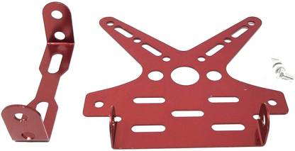 TRP Traders Universal Aluminum Adjustable Motorcycle License Plate Holder Bike Fairing Kit