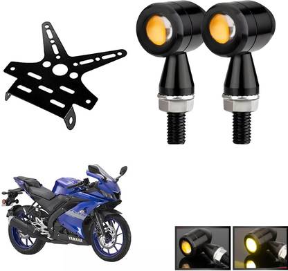 Vagary Tail Tidy Number Plate Holder With Mini Indicator for Yamaha R15 V3 Bike Fairing Kit