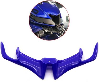 DAZZRIDE Fairing Winglet Spoiler for YAMAHA R15 V2-V3 Motorcycle Front Fairing Cover Blue Bike Fairing Kit