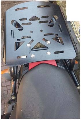ऑटो एमटी XPULSE Universal Bike Seat Extender Backrest Luggage Carrier Top Box HERO XPULSE  बाइक फेयरिंग किट