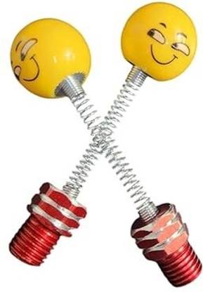 Shreeji Accessorie Smiley Dummy Nut with Spring momentum coil (Yellow Smiley) Bike Fork Spring Kit