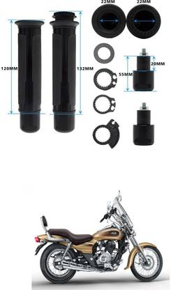 PRTEK Motorcycle Hand Grips Anti-Skid Handlebar Rubber Bar End 20 Handle Bar Grip For Bajaj Avenger 220 DTS-i