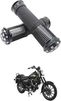 PRTEK Motorcycle Hand Grips Anti-Skid Handlebar Rubber Bar End 212 Handle Bar Grip For Bajaj Avenger 220 DTS-i