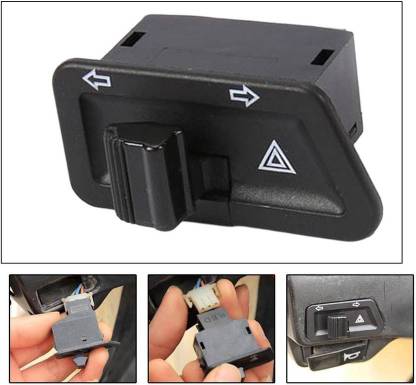 TRYFLY Universal Parking Hazard Indicator Switch Handle Bar Grip For Suzuki Burgman Street 125