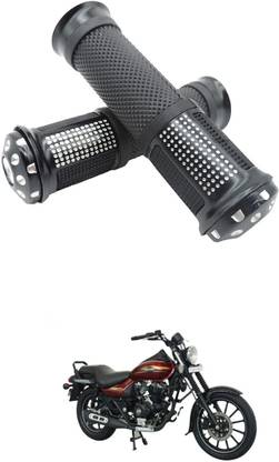 PRTEK Motorcycle Hand Grips Anti-Skid Handlebar Rubber Bar End 210 Handle Bar Grip For Bajaj Avenger 220 DTS-i