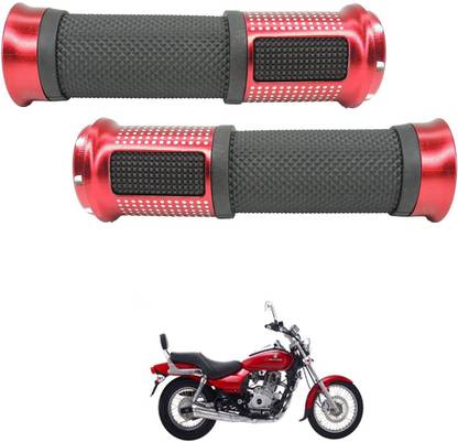 PRTEK Motorcycle Rubber Hand Grip For 7/8" 22mm Handlebar 597 Handle Bar Grip For Bajaj Avenger 220 DTS-i